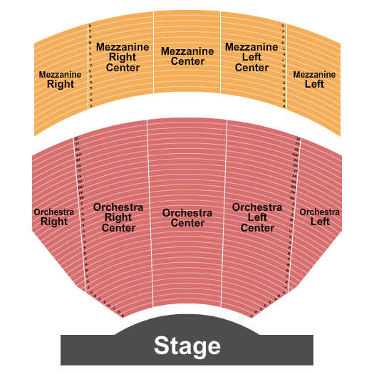 Hollywood Pantages Theatre Pantages Theatre Seating Chart