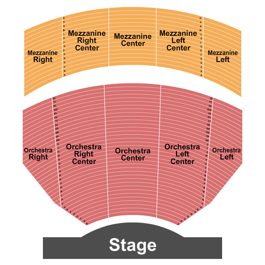 Hollywood Pantages Theatre Pantages Theatre Seating Chart
